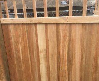 Cedar fence installation in Maple Valley WA by Estate Fence LLC