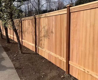 Custom fence installation project in Maple Valley WA